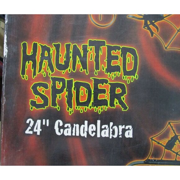 Haunted Spider 24" Candelabra By Spencers - Picture 9 of 12